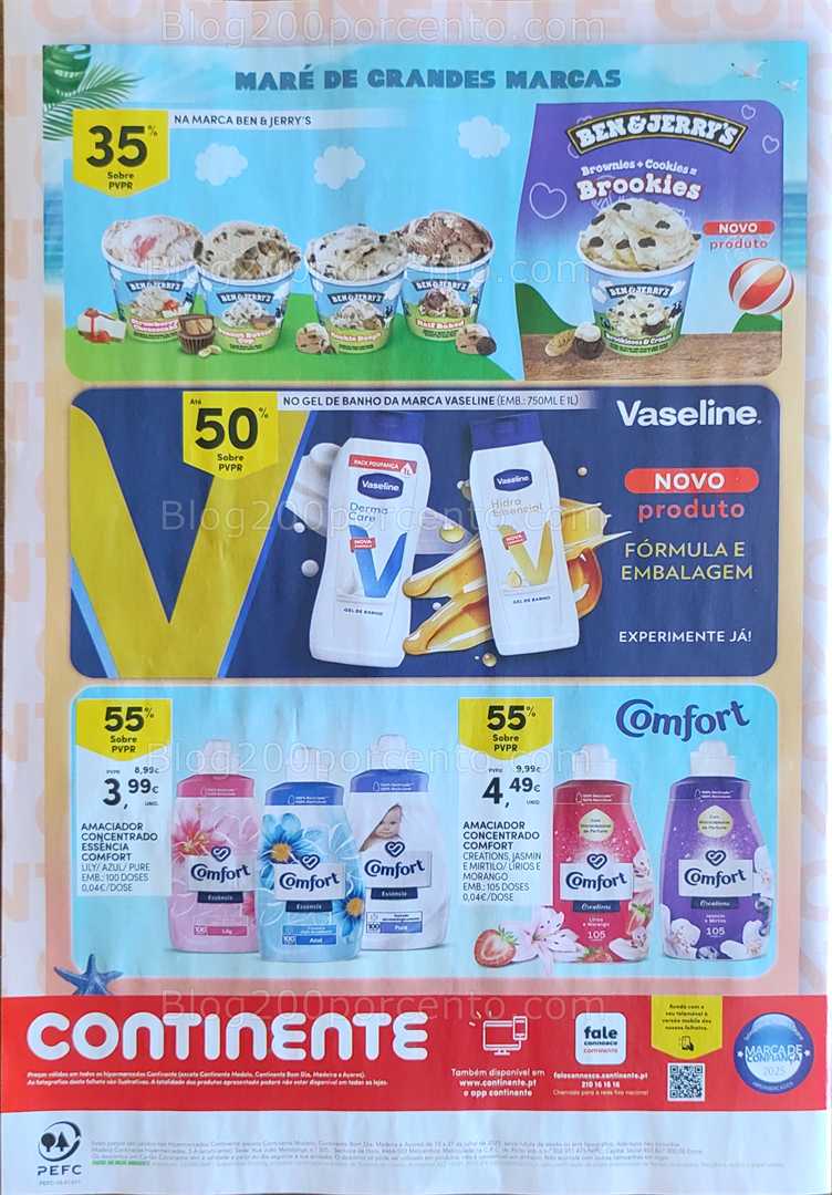 Antevisão Folheto CONTINENTE Grandes Marcas Verão Promoções de 15 a 27 julho all