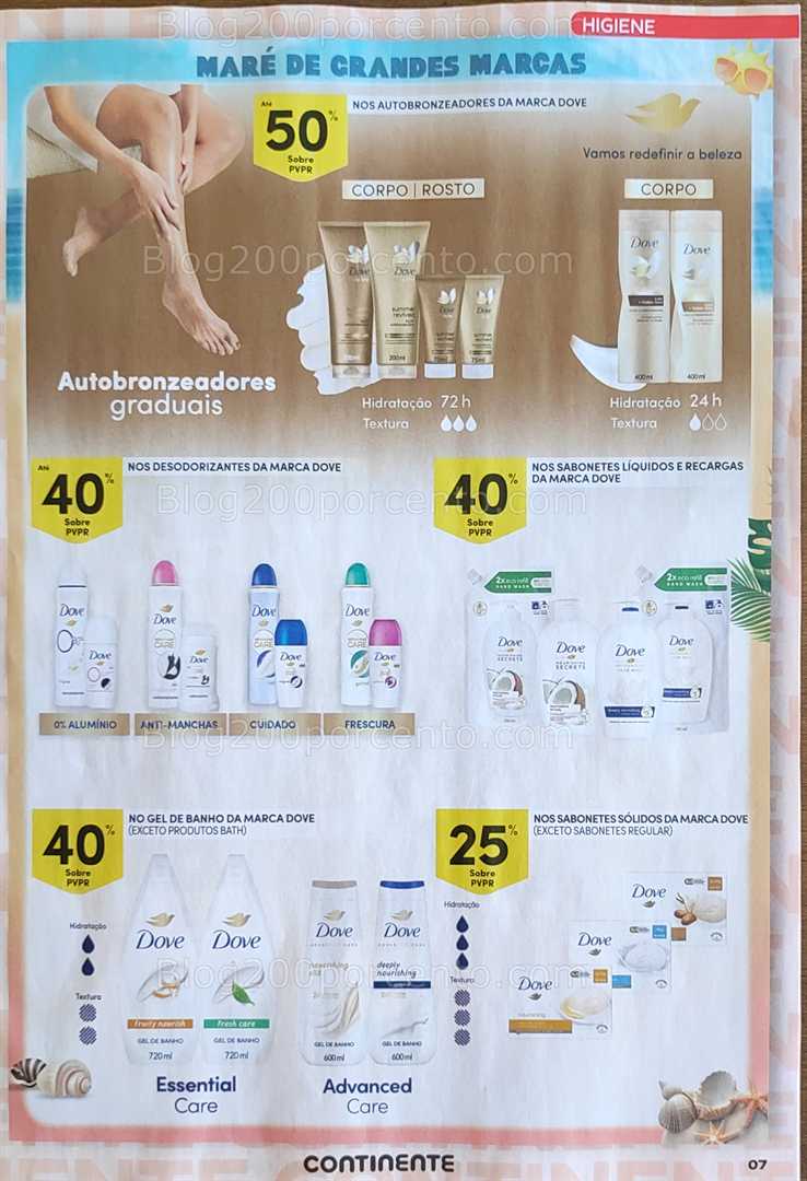 Antevisão Folheto CONTINENTE Grandes Marcas Verão Promoções de 15 a 27 julho all