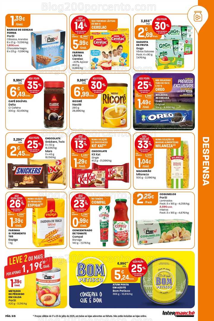 Antevisão Folheto INTERMARCHÉ Mini Promoções de 17 a 23 julho