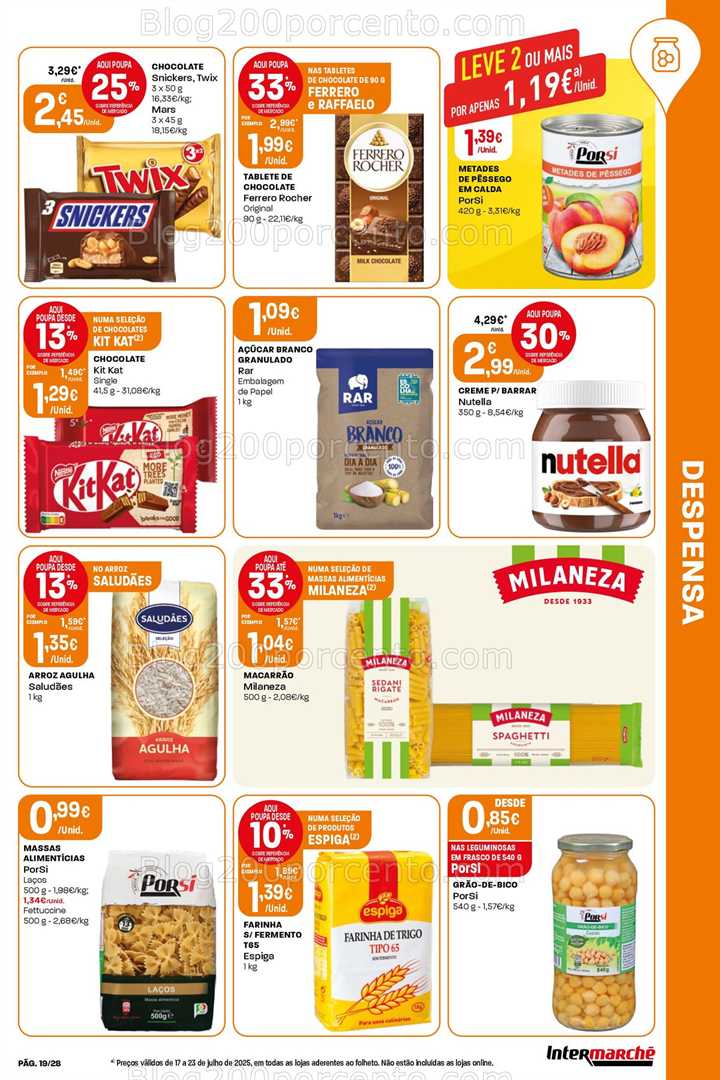 Antevisão Folheto INTERMARCHÉ Super Promoções de 17 a 23 julho