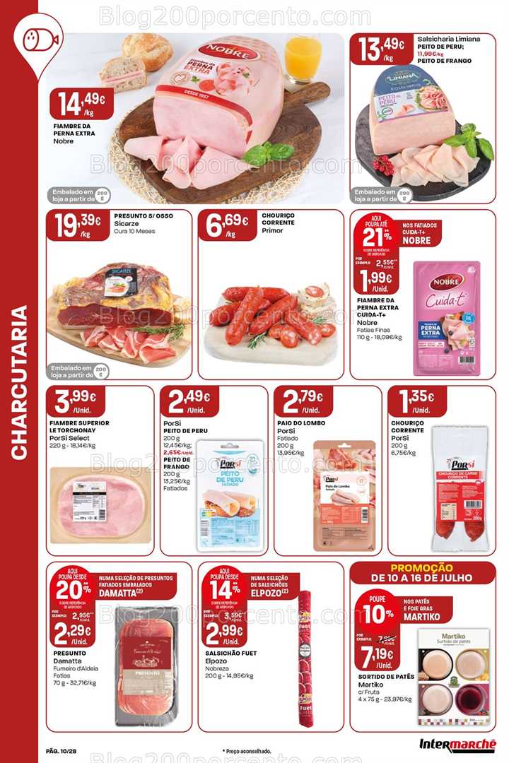 Antevisão Folheto INTERMARCHÉ Promoções de 10 a 16 julho
