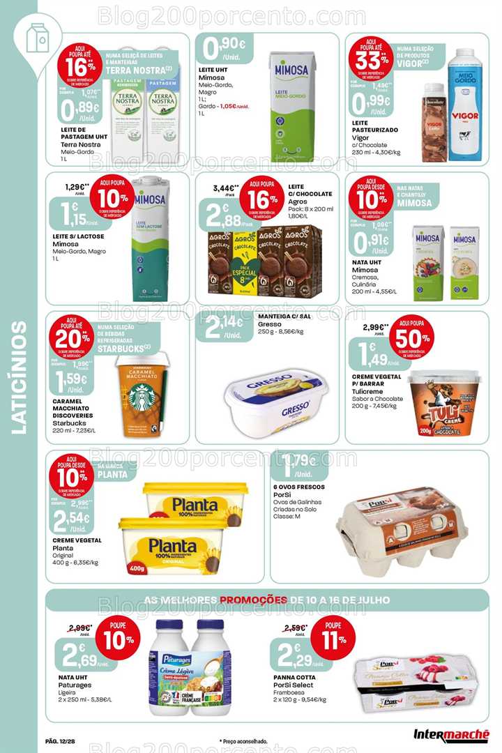 Antevisão Folheto INTERMARCHÉ Promoções de 10 a 16 julho