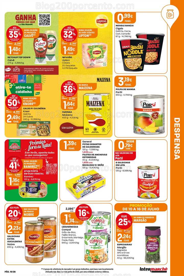 Antevisão Folheto INTERMARCHÉ Promoções de 10 a 16 julho