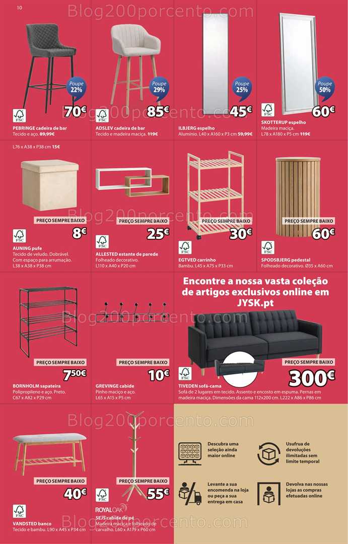 Antevisão Folheto JYSK Summer Sale Promoções de 3 a 16 julho all