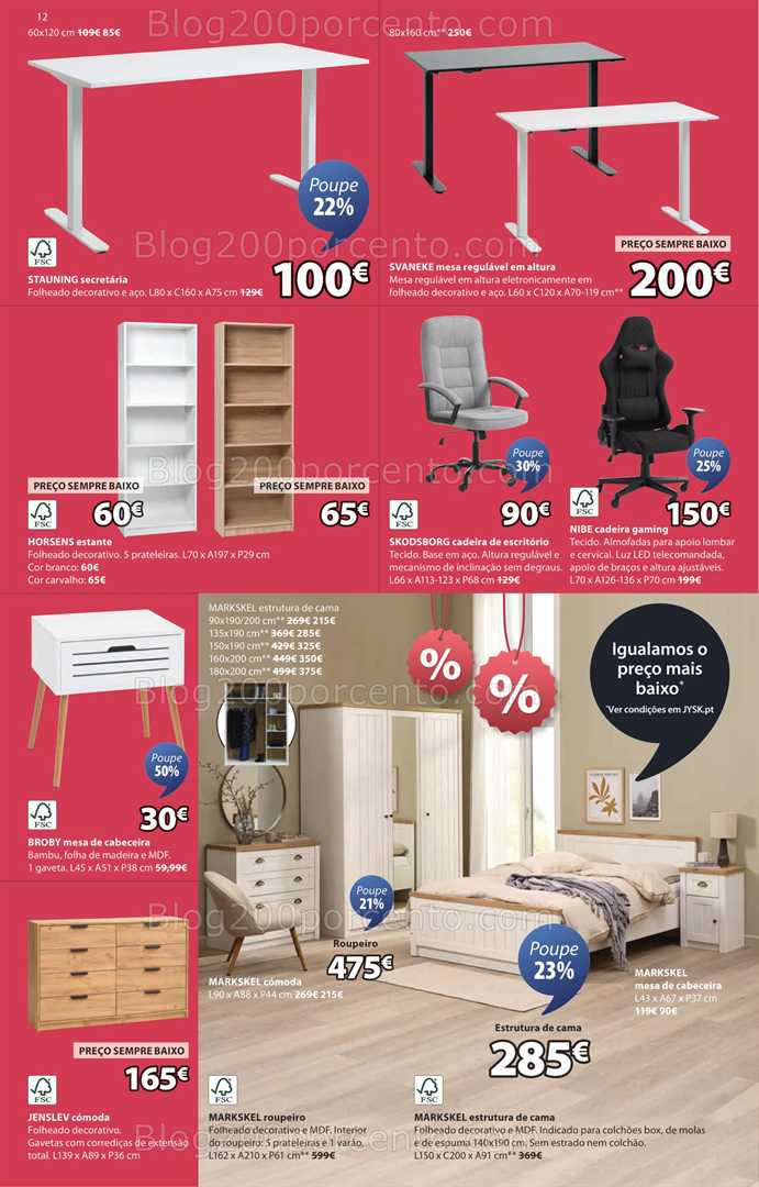 Antevisão Folheto JYSK Summer Sale Promoções de 3 a 16 julho all