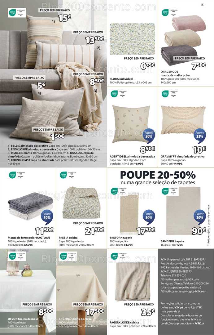 Antevisão Folheto JYSK Summer Sale Promoções de 3 a 16 julho all