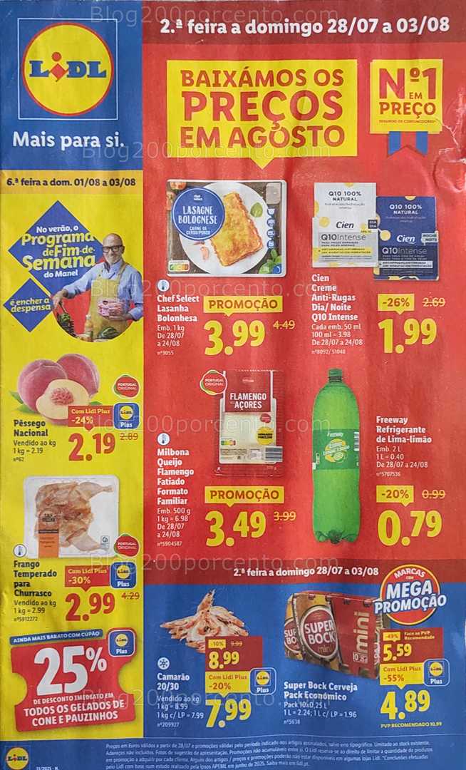 Antevisão Folheto LIDL Promoções 28 julho a 3 agosto all