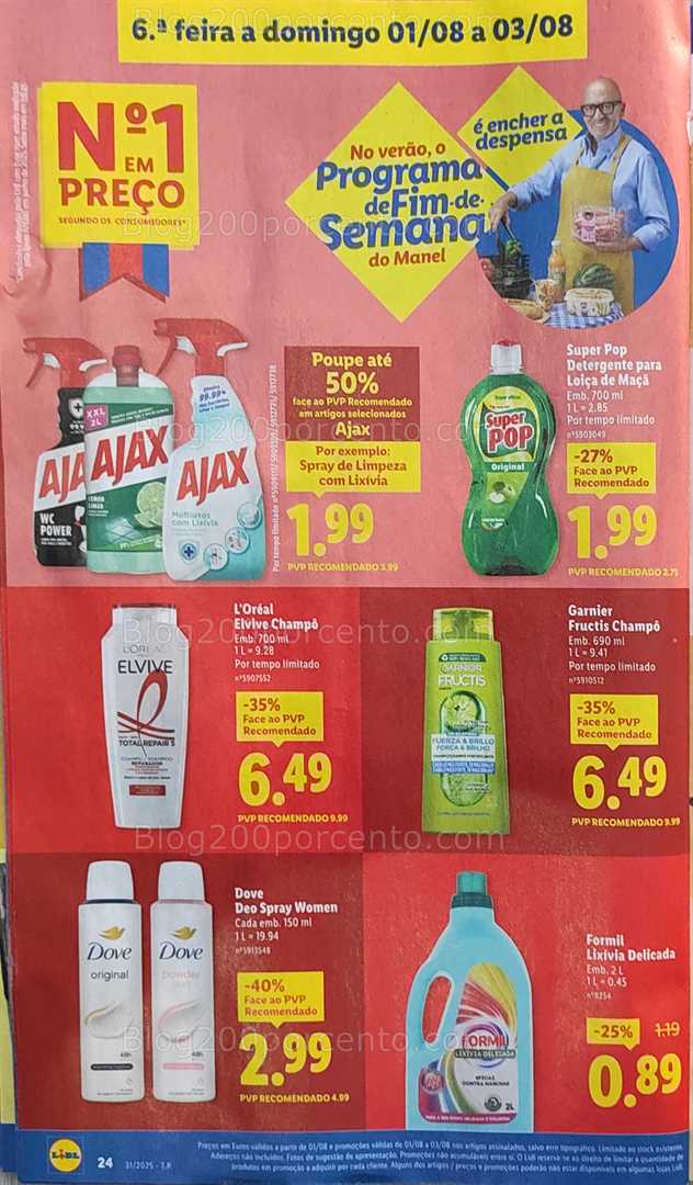 Antevisão Folheto LIDL Promoções 28 julho a 3 agosto all