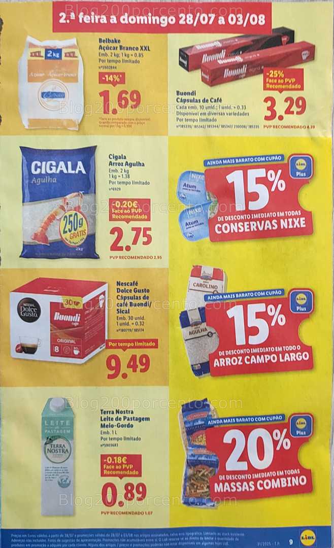 Antevisão Folheto LIDL Promoções 28 julho a 3 agosto all