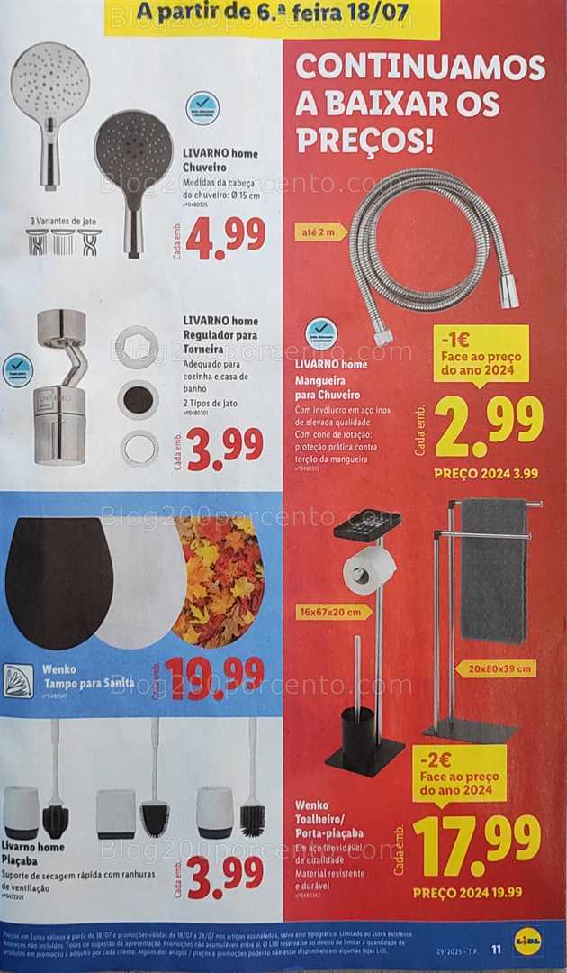 Antevisão Folheto LIDL Bazar Promoções 14 a 24 julho bazar 18