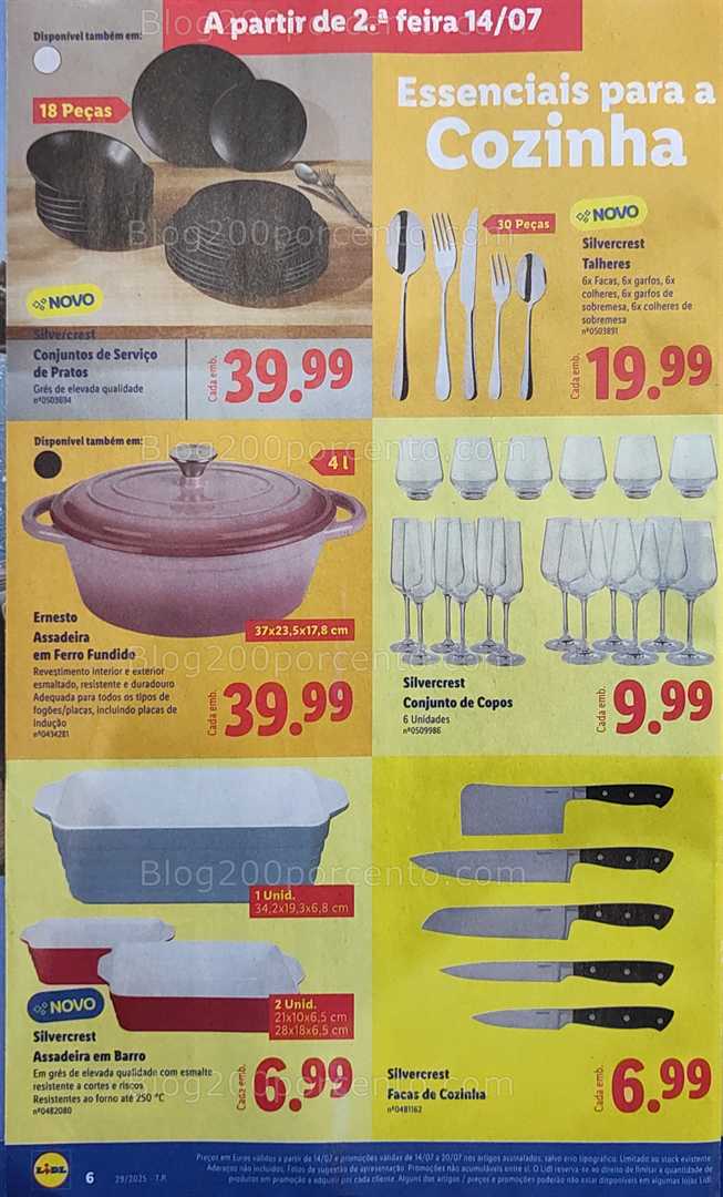 Antevisão Folheto LIDL Bazar Promoções 14 a 24 julho all