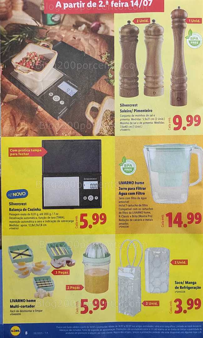 Antevisão Folheto LIDL Bazar Promoções 14 a 24 julho all