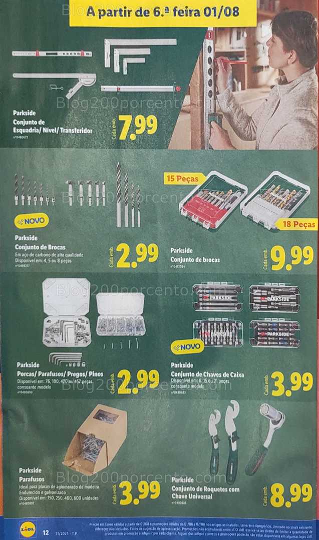 Antevisão Folheto LIDL Bazar Promoções 28 julho a 7 agosto all