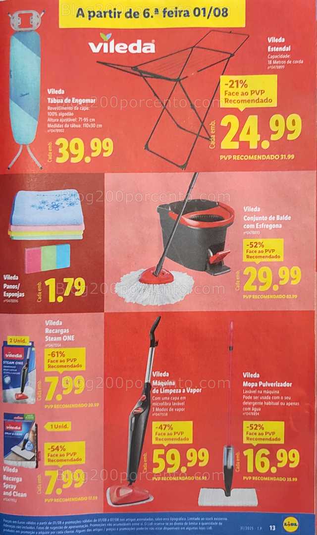 Antevisão Folheto LIDL Bazar Promoções 28 julho a 7 agosto all