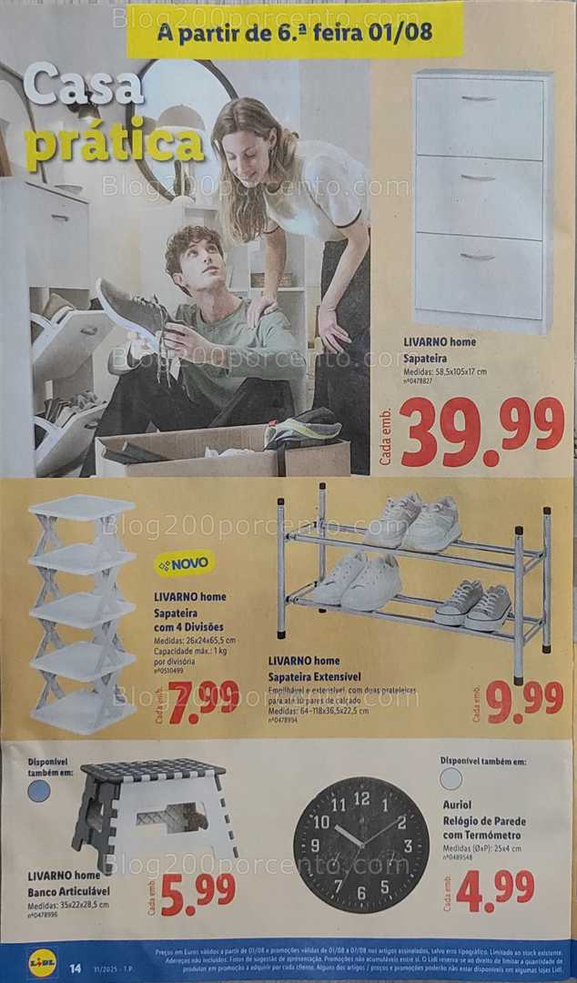Antevisão Folheto LIDL Bazar Promoções 28 julho a 7 agosto all