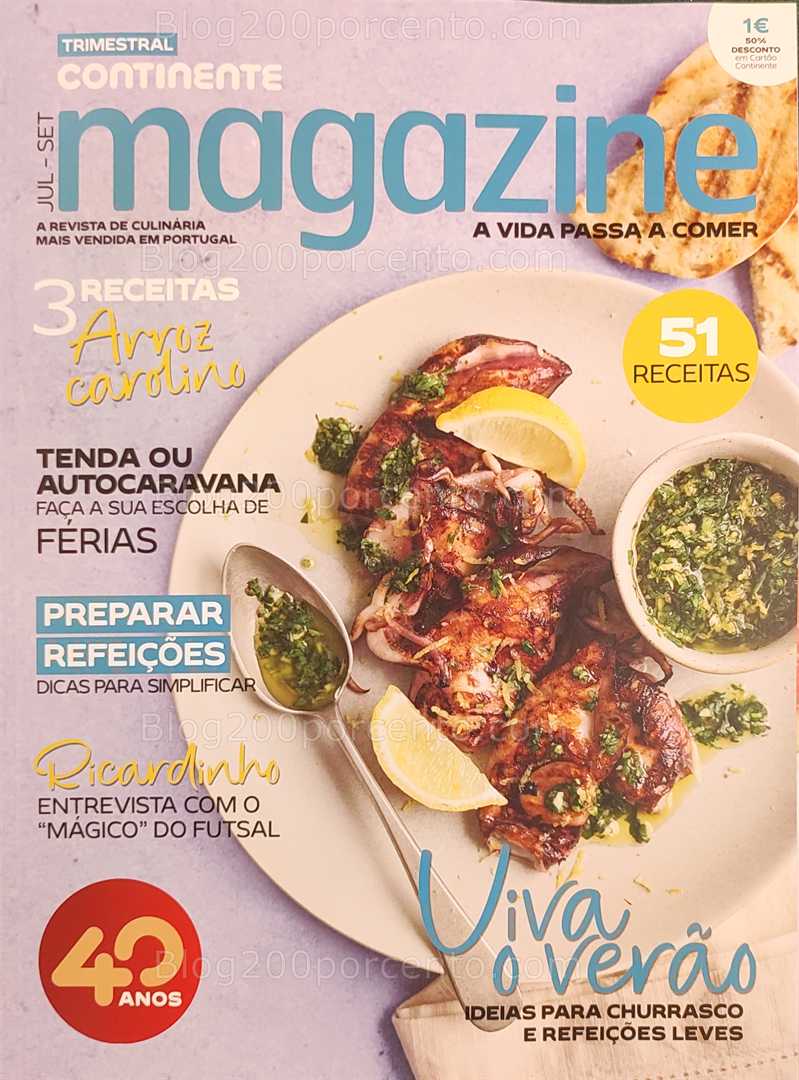 Antevisão Revista CONTINENTE Magazine Verão Julho a Setembro - Vales de Desconto