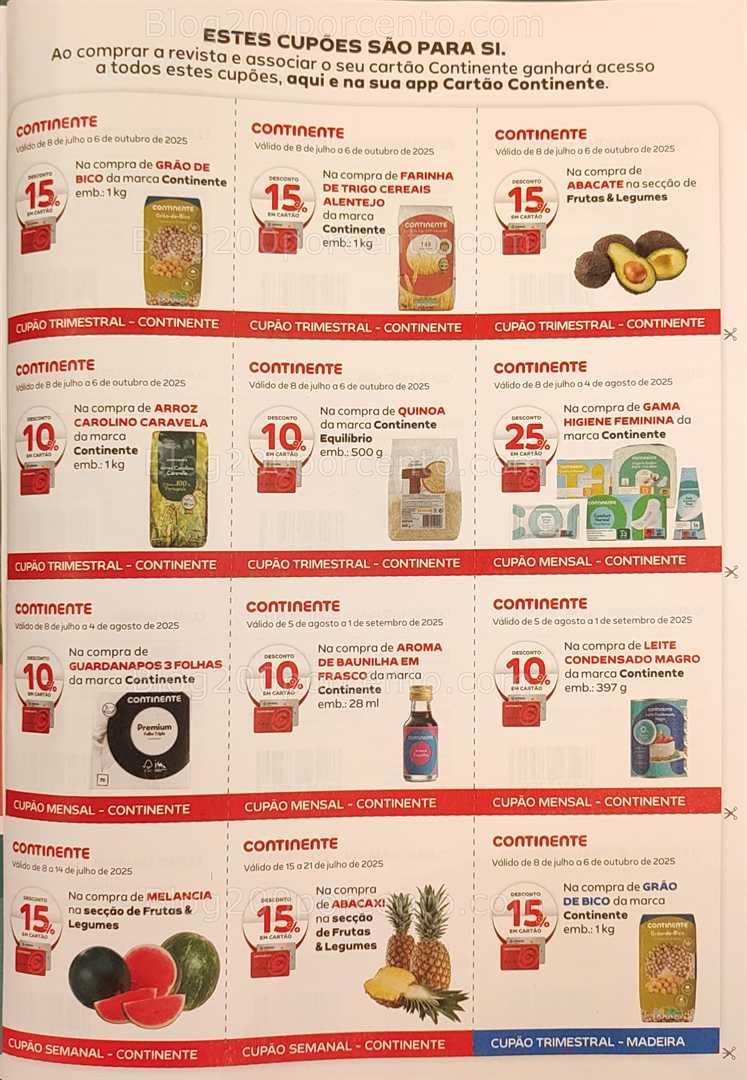 Antevisão Revista CONTINENTE Magazine Verão Julho a Setembro - Vales de Desconto