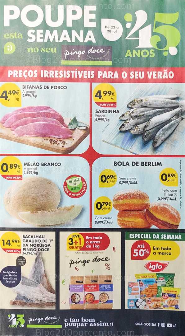 Antevisão Folheto PINGO DOCE Promoções de 22 a 28 julho all