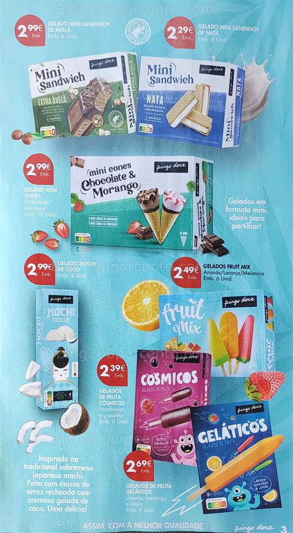 Antevisão Folheto PINGO DOCE Gelados Promoções de 29 julho a 18 agosto all