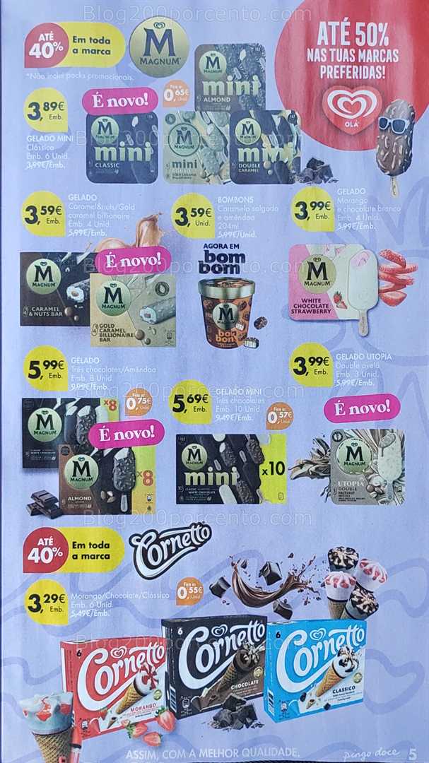 Antevisão Folheto PINGO DOCE Gelados Promoções de 29 julho a 18 agosto all