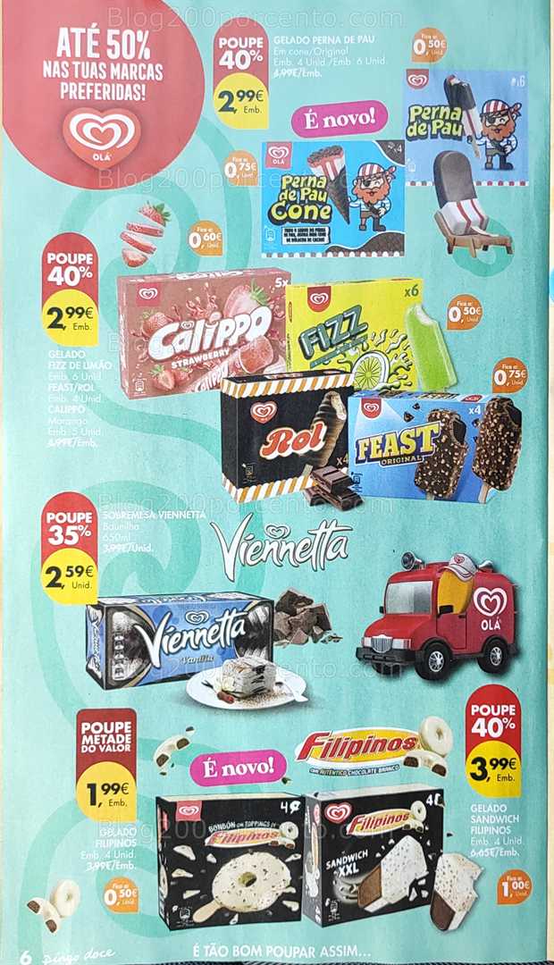 Antevisão Folheto PINGO DOCE Gelados Promoções de 29 julho a 18 agosto all