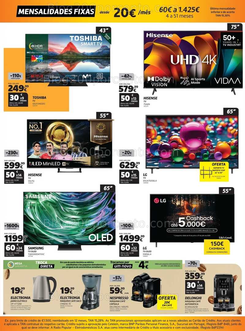 Antevisão Folheto RADIO POPULAR Promoções de 8 a 24 julho all
