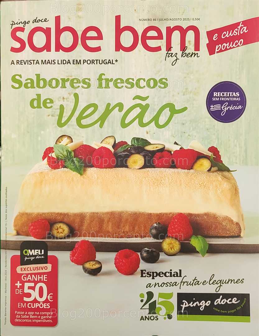 PINGO DOCE Sabe Bem Especial Verão (julho e agosto) e os seus vales de desconto! all