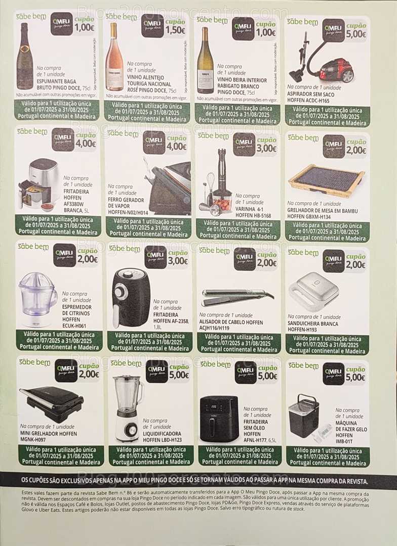 PINGO DOCE Sabe Bem Especial Verão (julho e agosto) e os seus vales de desconto! all