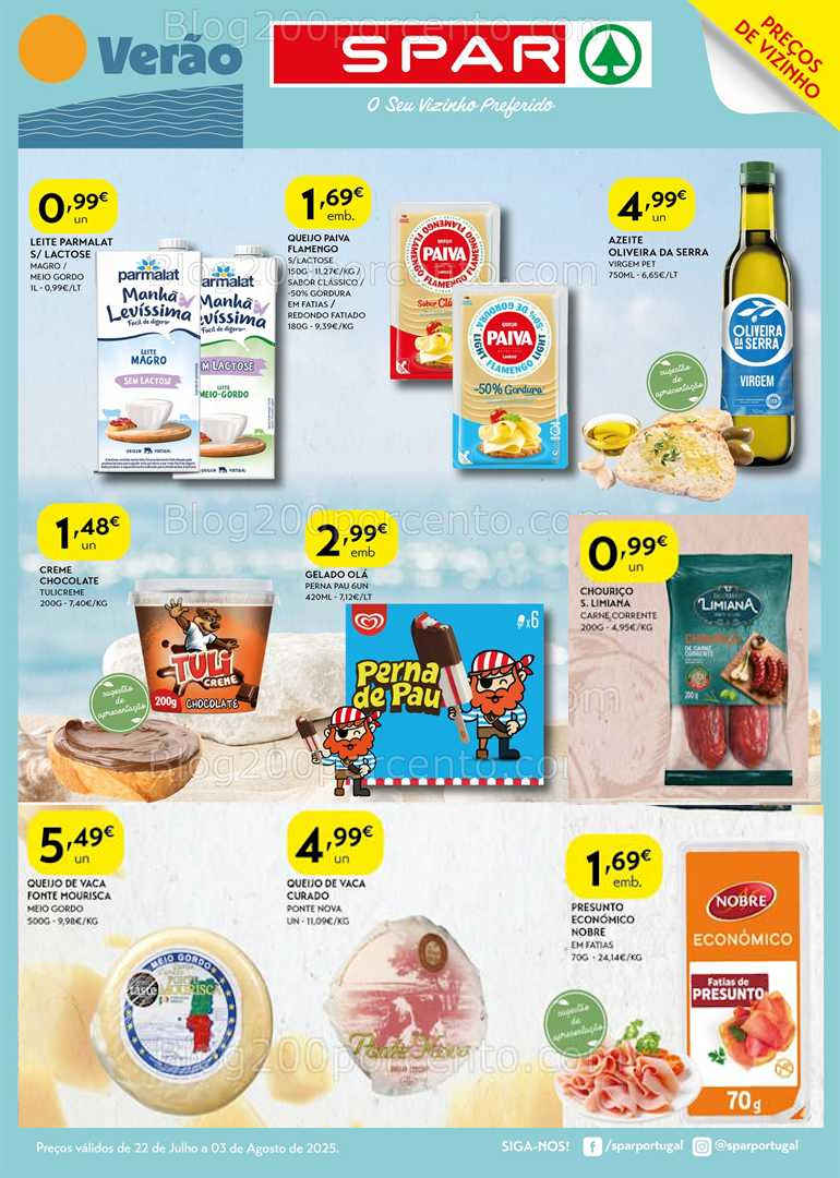 Antevisão Folheto SPAR Promoções 22 julho a 3 agosto all