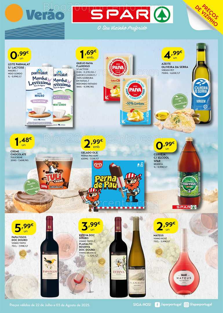 Antevisão Folheto SPAR Promoções 22 julho a 3 agosto all