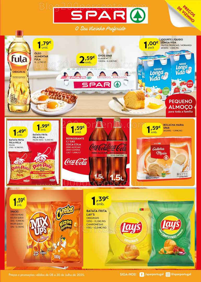 Antevisão Folheto SPAR Promoções de 8 a 20 julho