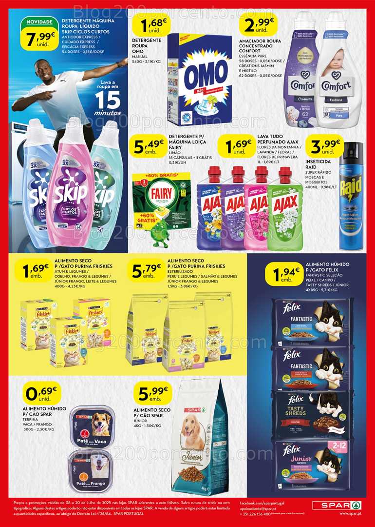 Antevisão Folheto SPAR Promoções de 8 a 20 julho