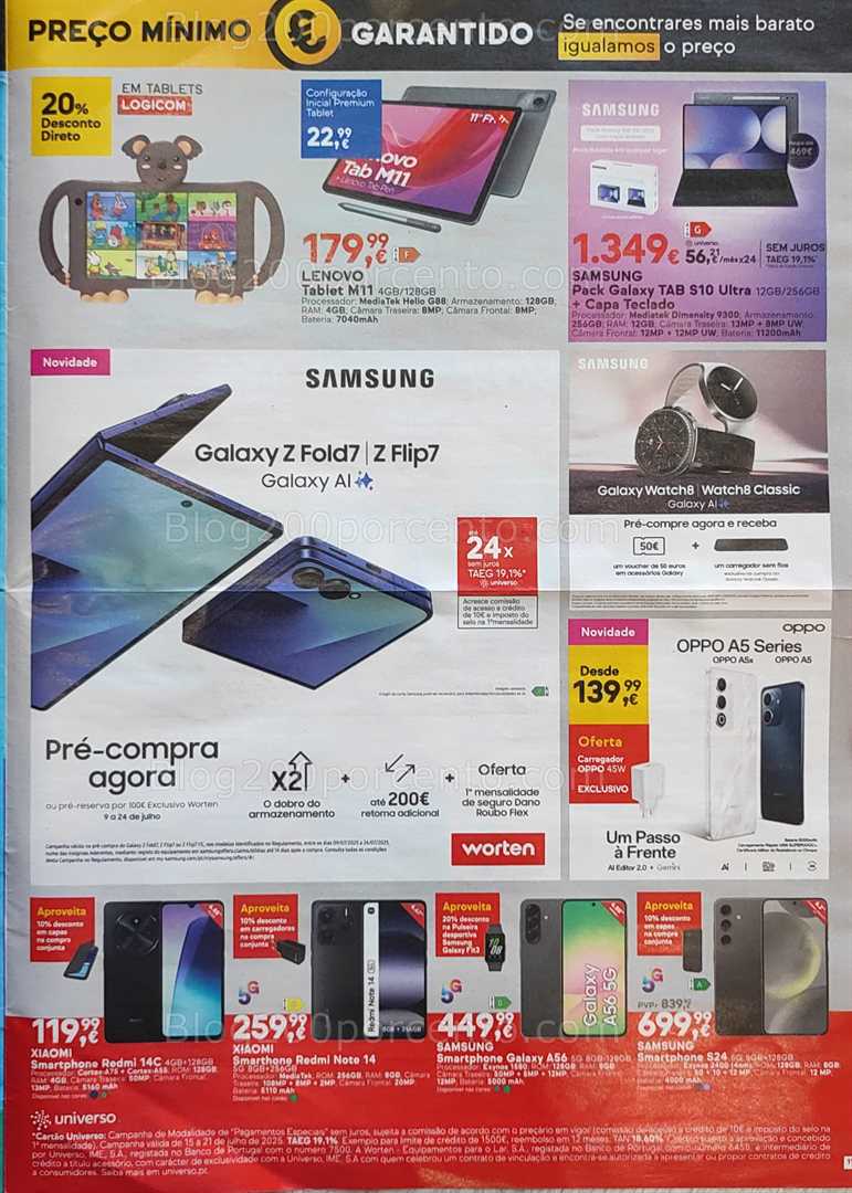 Antevisão Folheto WORTEN Promoções de 15 a 21 julho