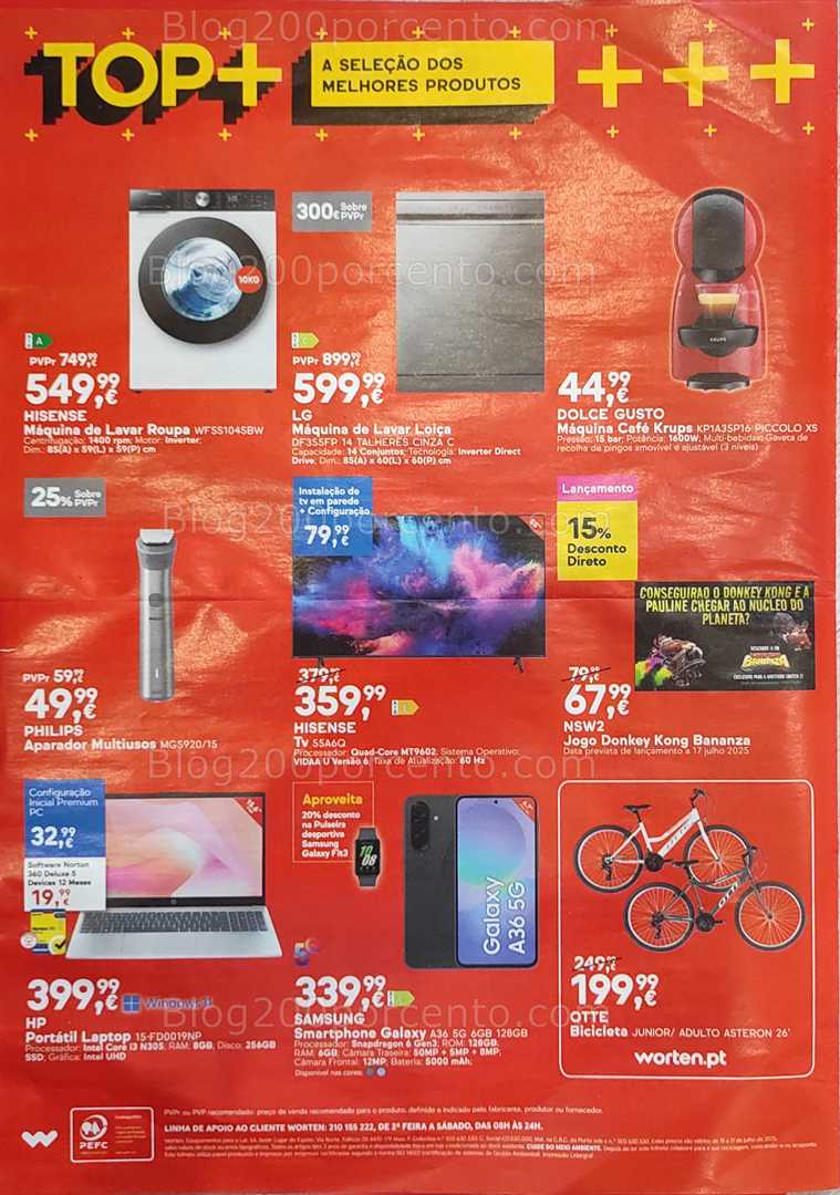 Antevisão Folheto WORTEN Promoções de 15 a 21 julho