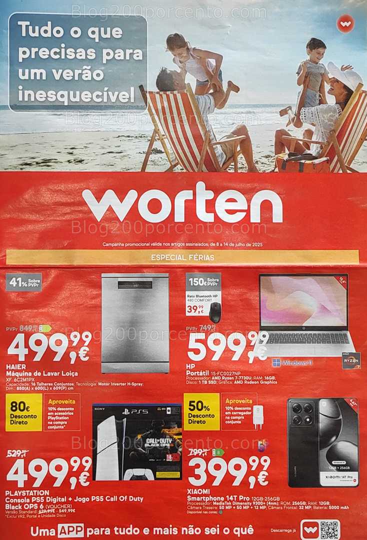 Antevisão Folheto WORTEN Promoções de 8 a 14 julho
