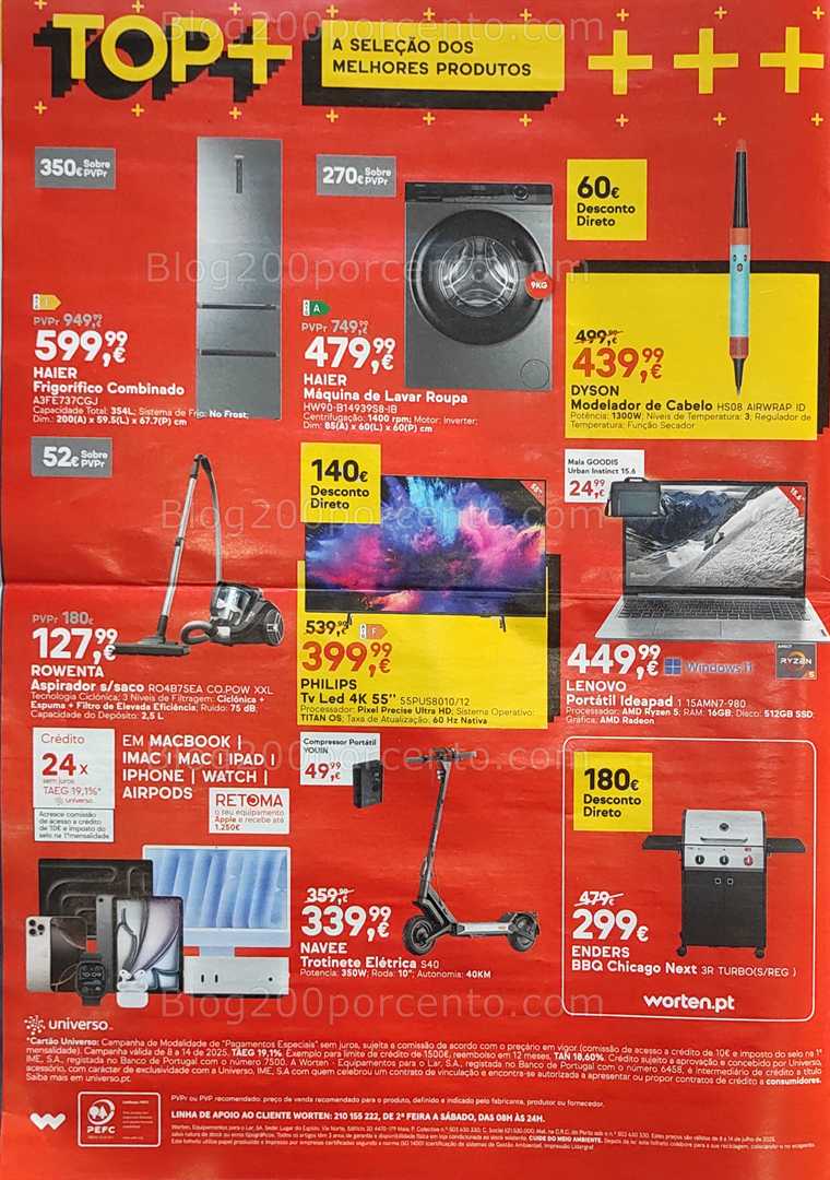 Antevisão Folheto WORTEN Promoções de 8 a 14 julho