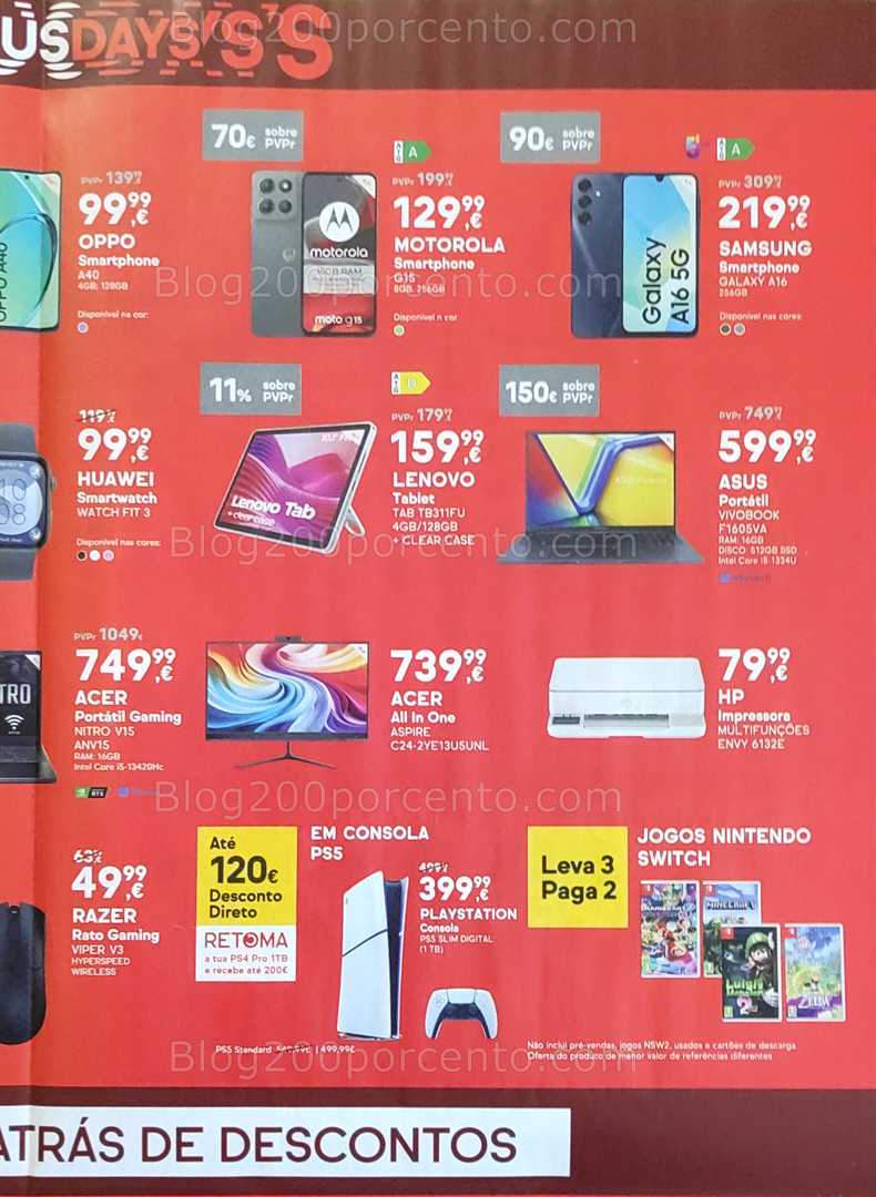Antevisão Folheto WORTEN Promoções Fim de semana até 28 julho all