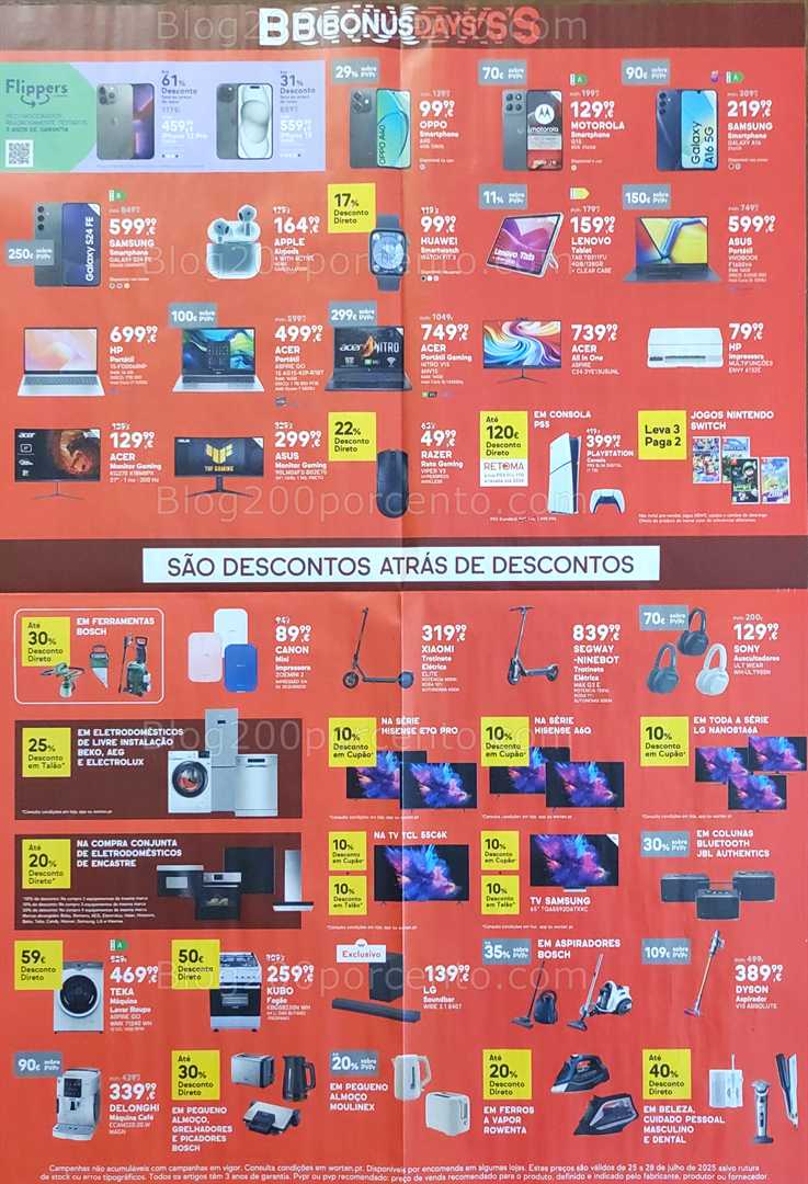 Antevisão Folheto WORTEN Promoções Fim de semana até 28 julho all