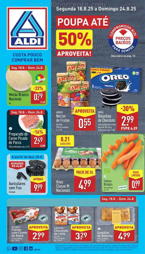 Antevisão Folheto ALDI Promoções de 18 a 24 agosto all