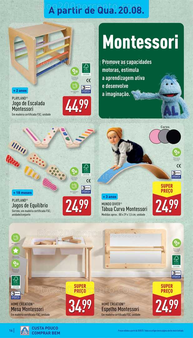 Antevisão Folheto ALDI Promoções de 18 a 24 agosto bazar