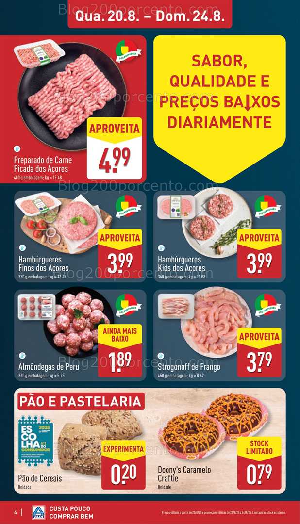 Antevisão Folheto ALDI Aberturas Promoções de 20 a 26 agosto