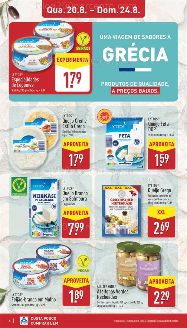 Antevisão Folheto ALDI Aberturas Promoções de 20 a 26 agosto