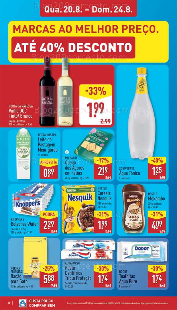 Antevisão Folheto ALDI Aberturas Promoções de 20 a 26 agosto