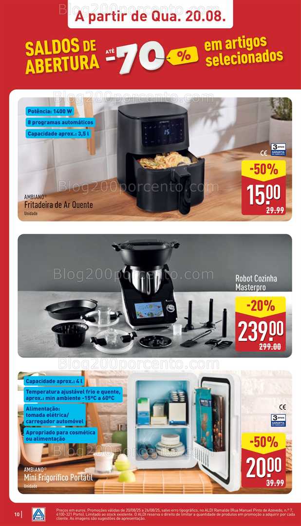 Antevisão Folheto ALDI Aberturas Promoções de 20 a 26 agosto