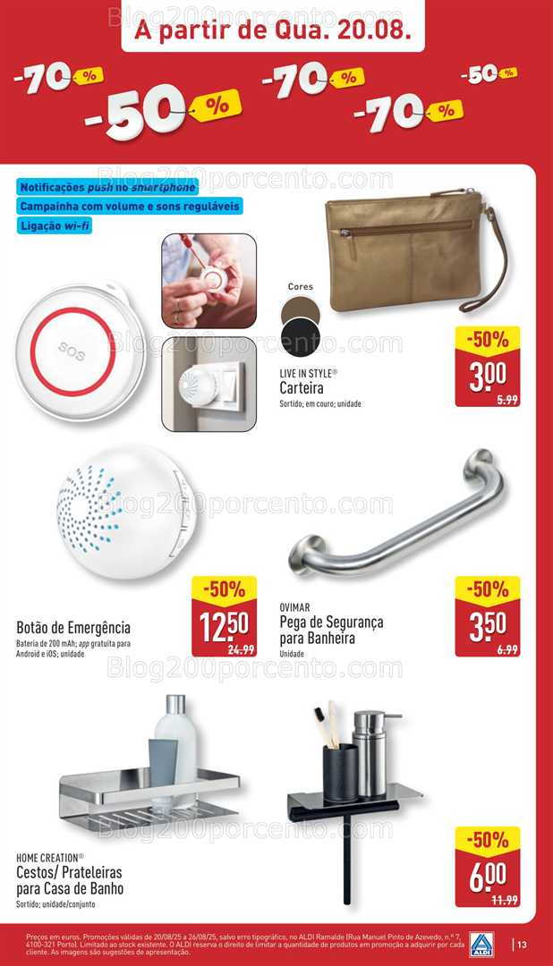 Antevisão Folheto ALDI Aberturas Promoções de 20 a 26 agosto