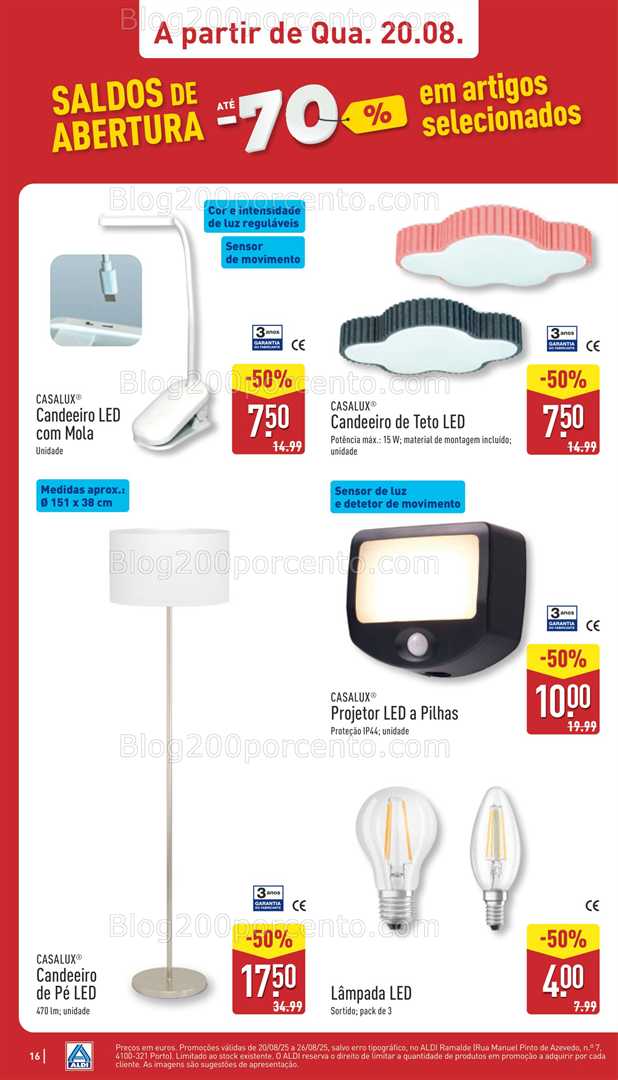 Antevisão Folheto ALDI Aberturas Promoções de 20 a 26 agosto