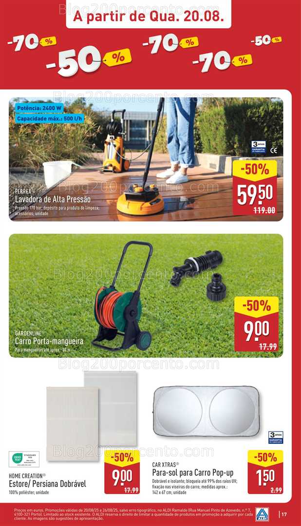 Antevisão Folheto ALDI Aberturas Promoções de 20 a 26 agosto