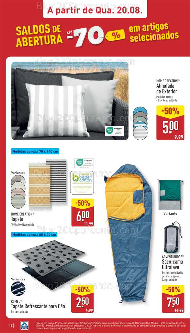 Antevisão Folheto ALDI Aberturas Promoções de 20 a 26 agosto