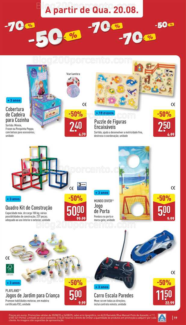 Antevisão Folheto ALDI Aberturas Promoções de 20 a 26 agosto