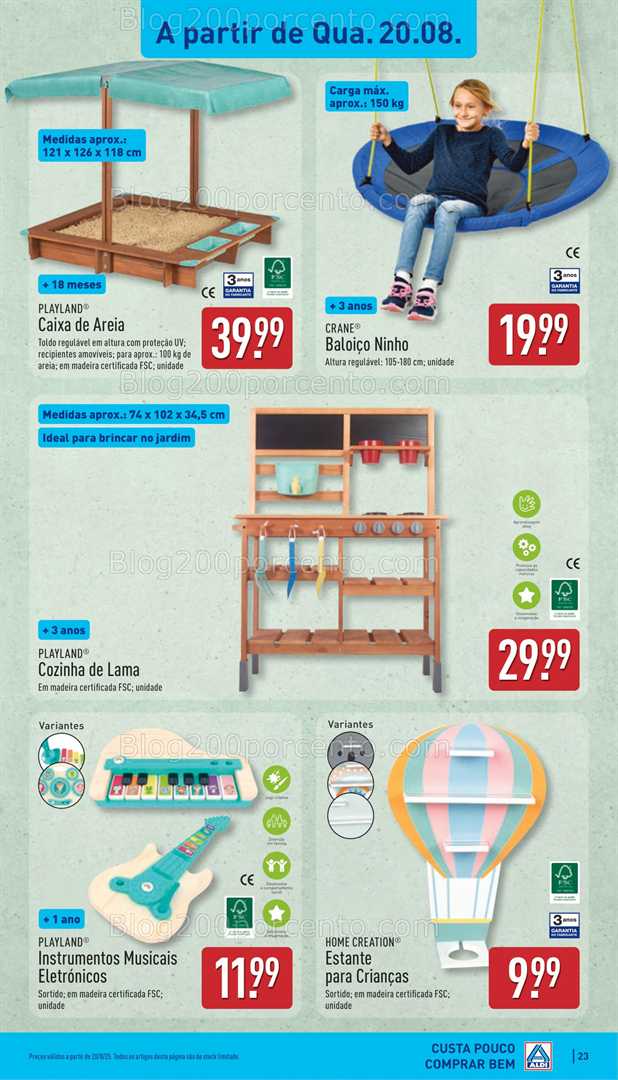 Antevisão Folheto ALDI Aberturas Promoções de 20 a 26 agosto